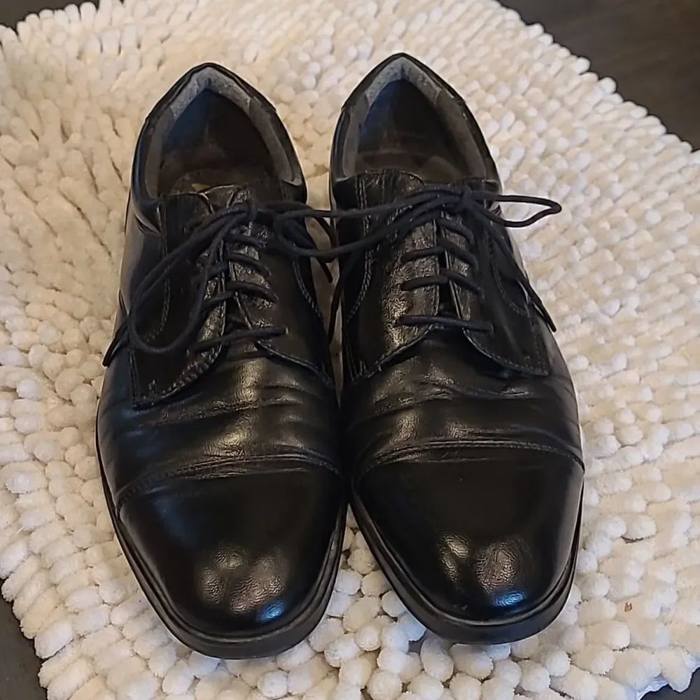 French Shriner men's sz 11.5M black dress shoe